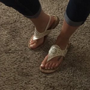 American eagle white dress sandals